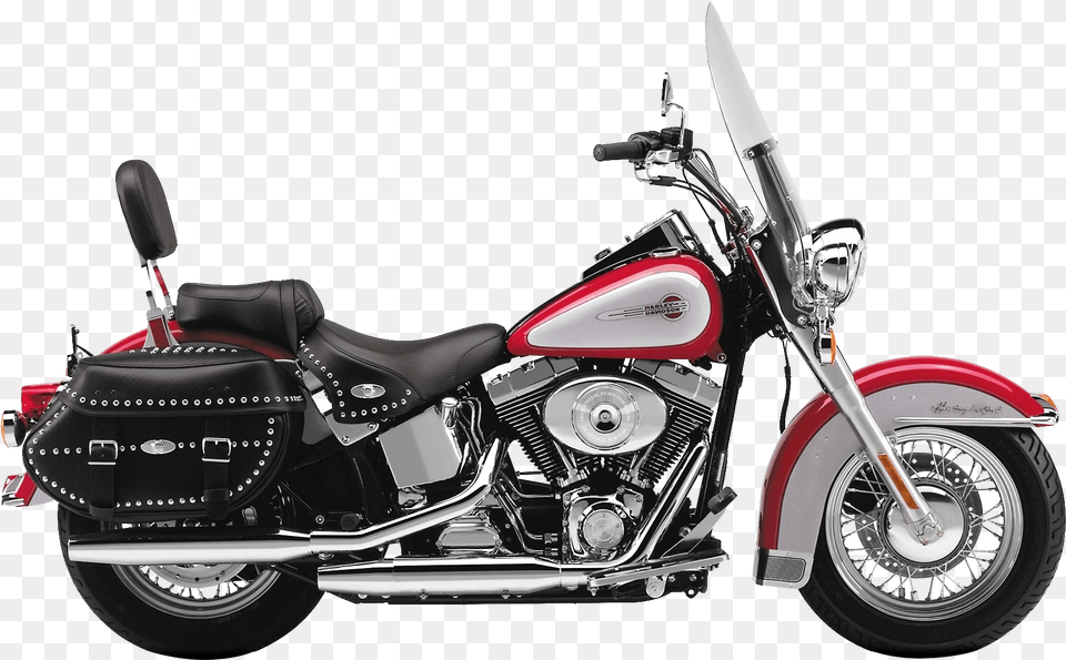 Red Harley Davidson Motorcycle Bike Harley Davidson Heritage Softail 2009, Machine, Spoke, Motor, Transportation Free Png Download