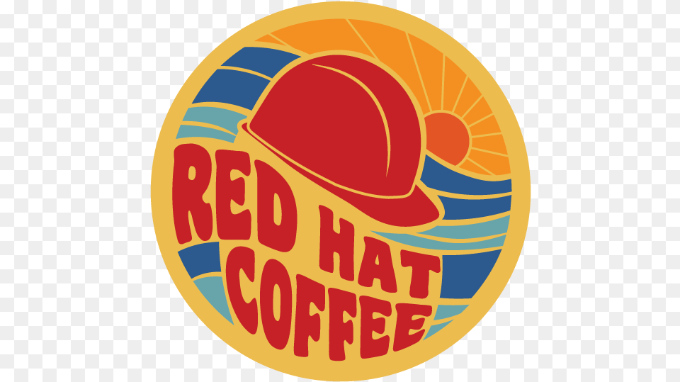 Red Hat Coffee Circle, Clothing, Logo, Badge, Symbol Png Image