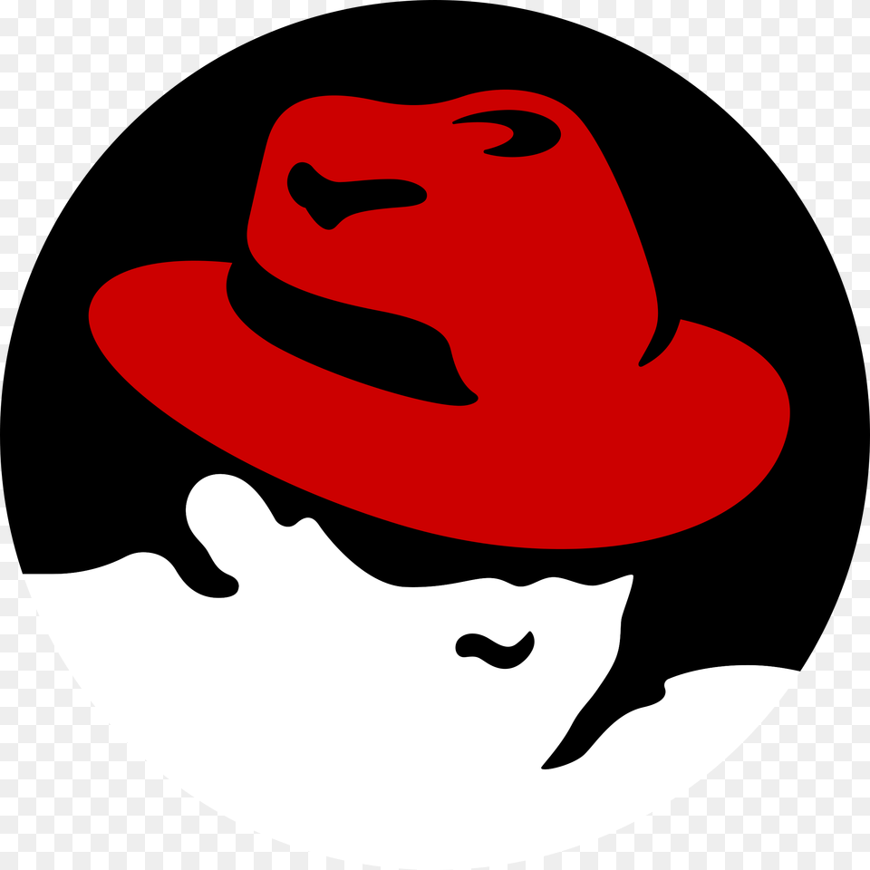Red Hat Logo Transparent Red Hat Linux, Clothing, Cowboy Hat, Animal, Fish Free Png