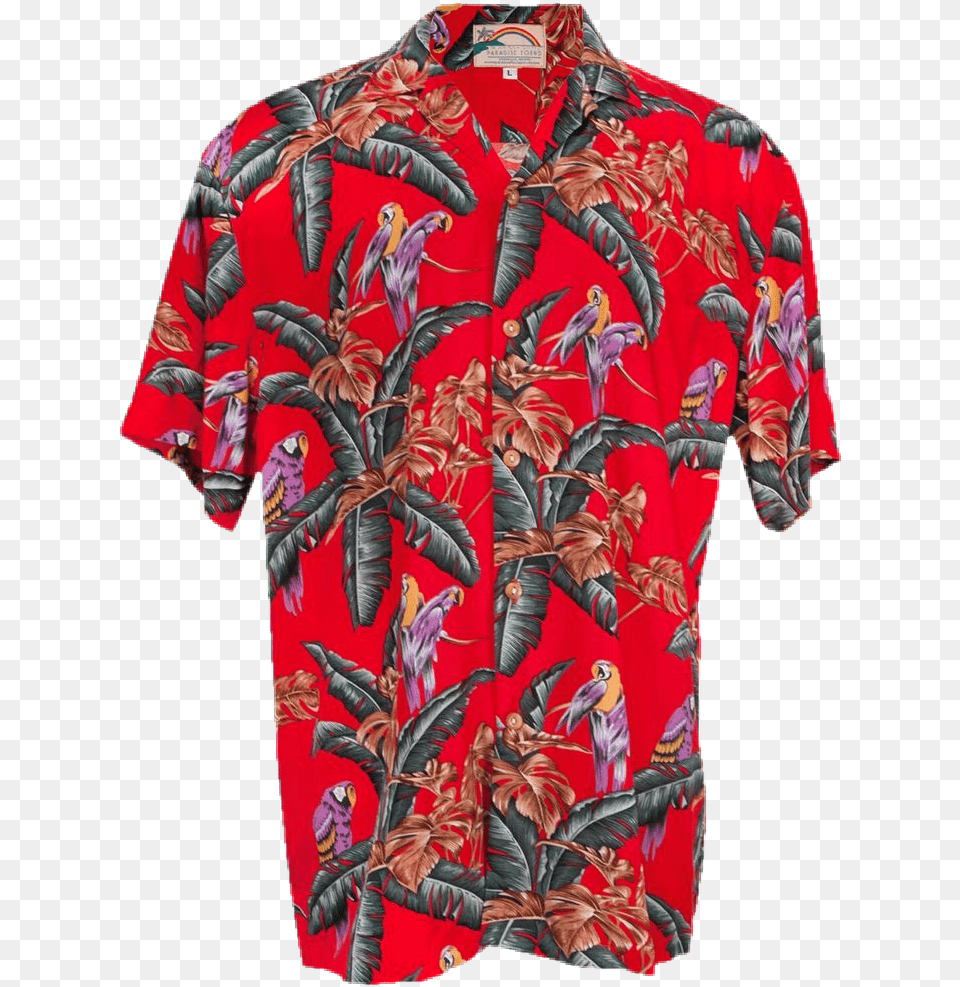 Red Hawaiian Shirt Silk, Formal Wear, Beachwear, Clothing, Dress Free Png