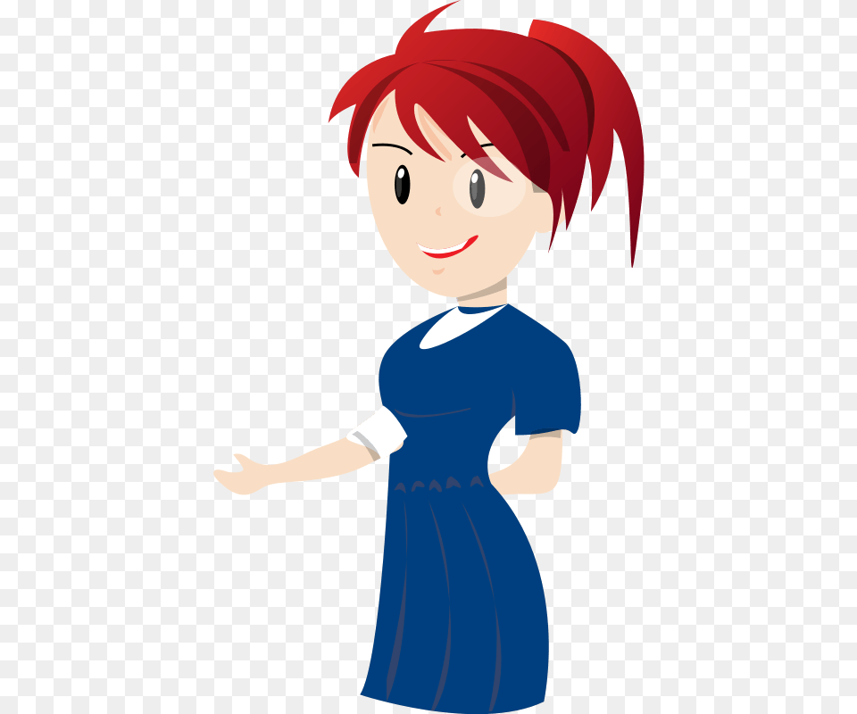 Red Head Cliparts, Book, Comics, Publication, Baby Free Png Download