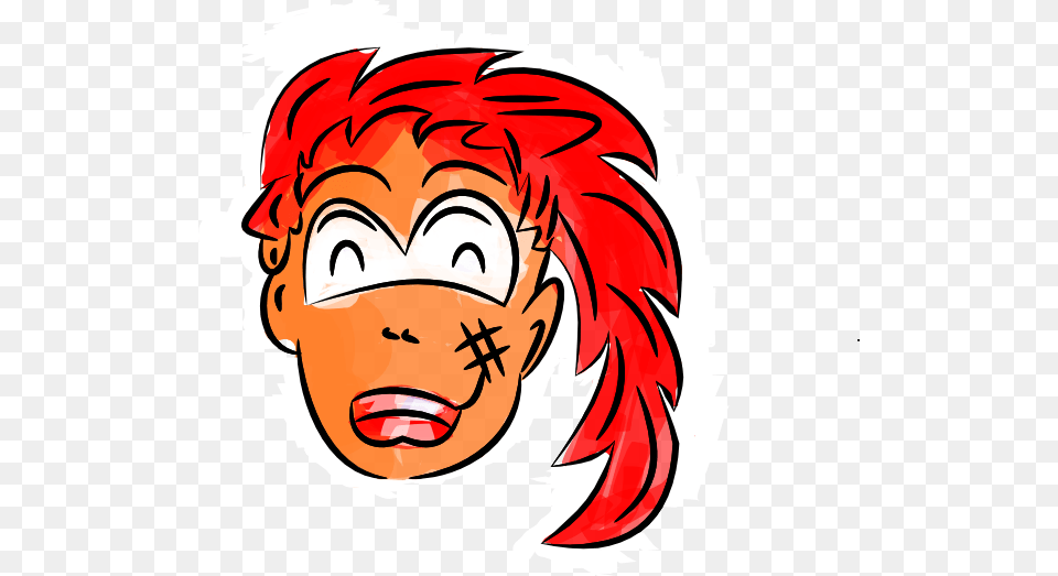 Red Head Girl Cartoon Large Size, Face, Person, Baby Free Transparent Png