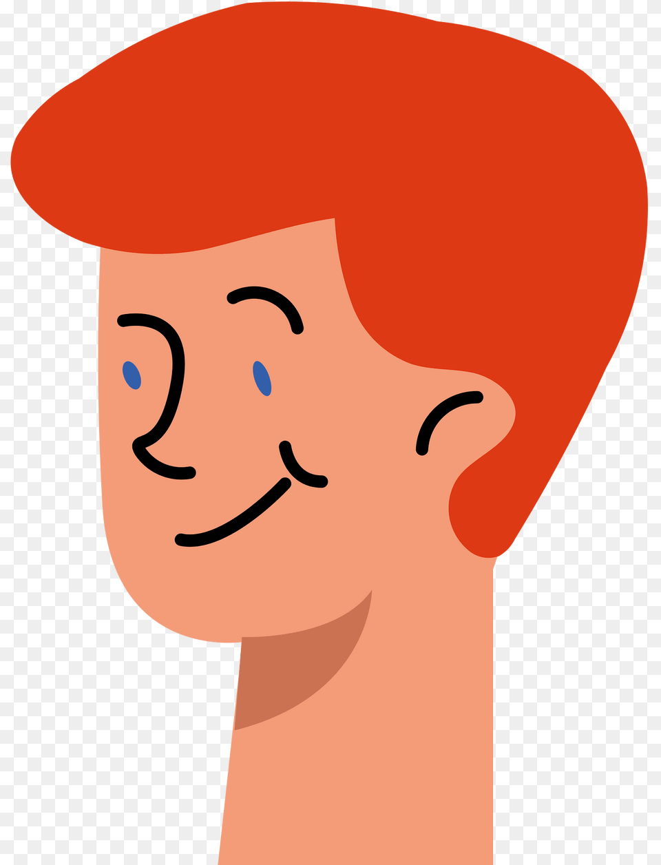 Red Head Man Clipart, Body Part, Clothing, Face, Hat Free Png Download