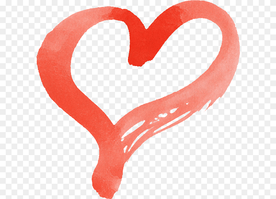 Red Heart, Animal, Bird Free Png