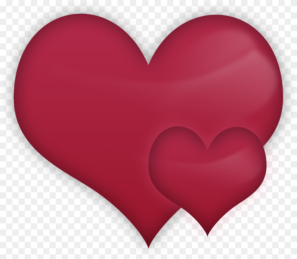 Red Heart A Pair Of Hearts Love Amorousness Heart, Balloon Png