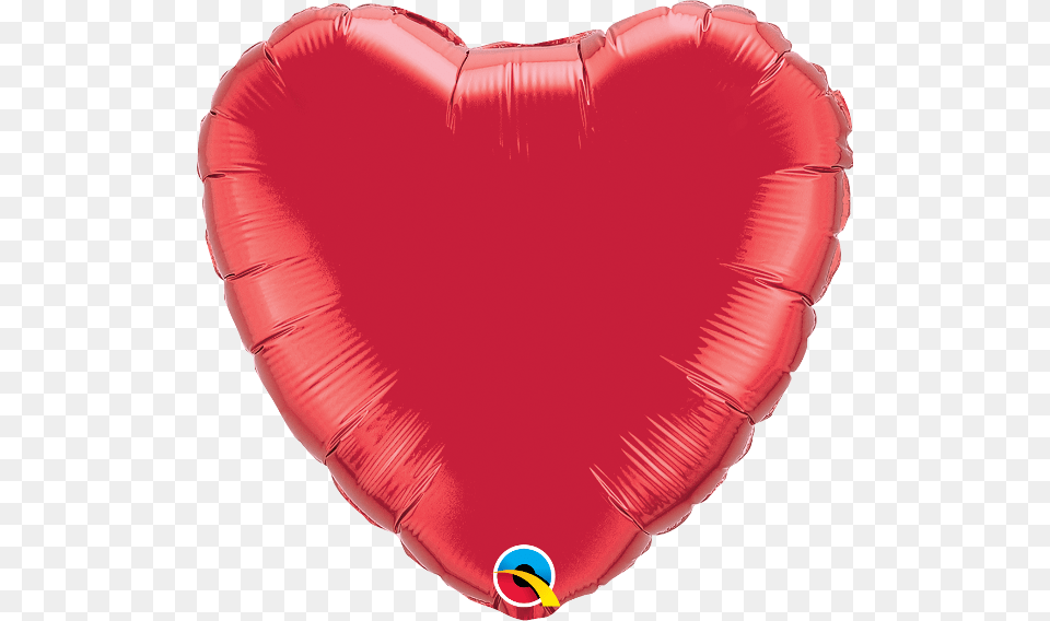 Red Heart Balloon 4 Inch Ruby Red Heart Foil Flat, Flower, Petal, Plant Free Png