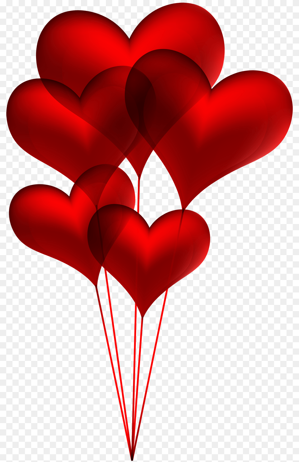Red Heart Balloons Transparent Clip Art Gallery Free Png Download