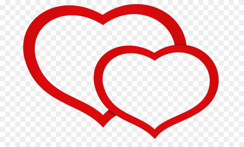 Red Heart Clipart Transparent Background Double Heart Png Image
