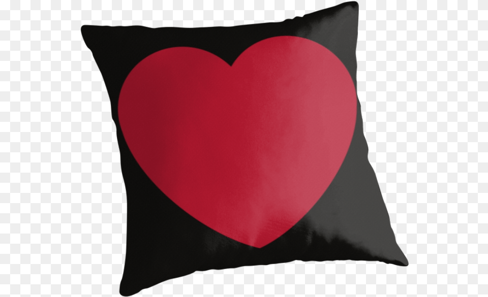 Red Heart Emoji Cushion, Symbol, Home Decor, Love Heart Symbol Free Png