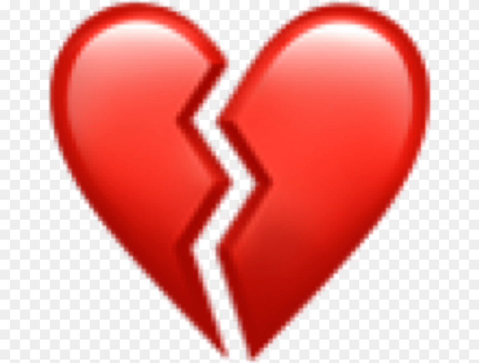 Red Heart Emoji Iphone Iphoneemoji Iphonesticker Broken Heart Ios Emoji, Food, Ketchup, Balloon Png Image