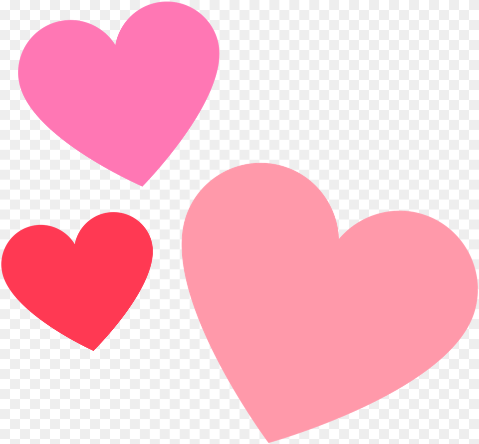Red Heart Emoji Pink And Red Hearts, Astronomy, Moon, Nature, Night Free Transparent Png