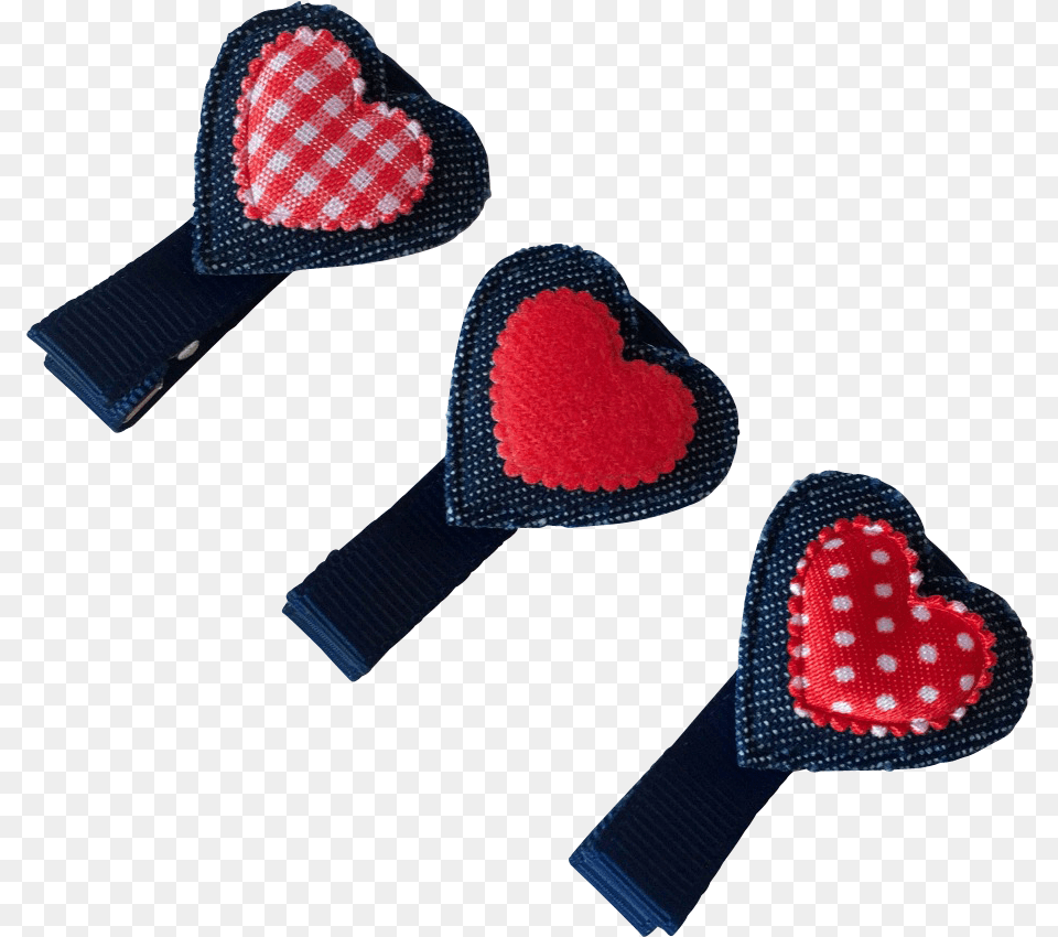 Red Heart Hair Clips, Symbol, Accessories, Love Heart Symbol Png Image