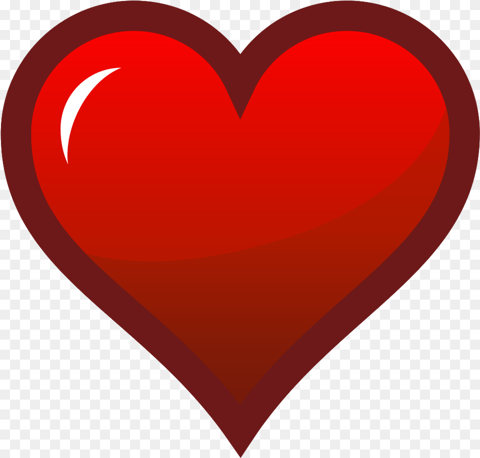 Red Heart Icon Dark Border Red Heart Icon Png