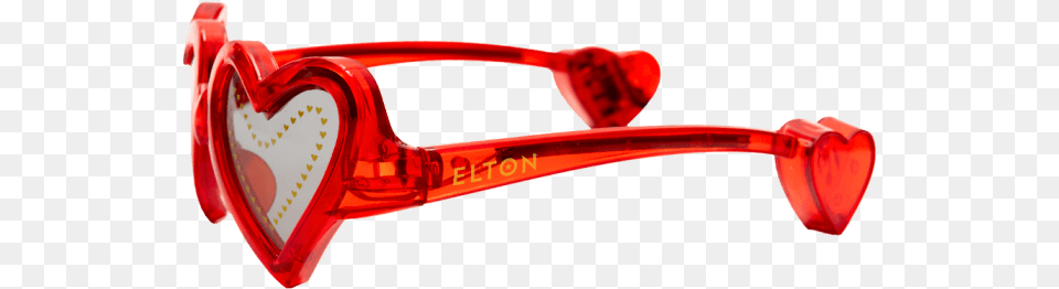 Red Heart Light Up Glasses U2013 Elton John Official Store Heart, Accessories, Appliance, Blow Dryer, Device Free Transparent Png