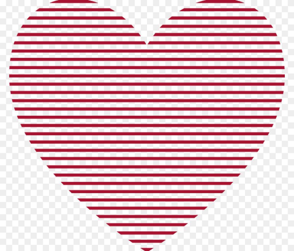 Red Heart Lines Heart With Lines Clipart, Architecture, Building, House, Housing Png Image