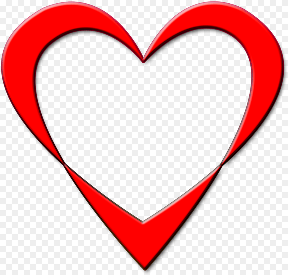 Red Heart Outline Png Image