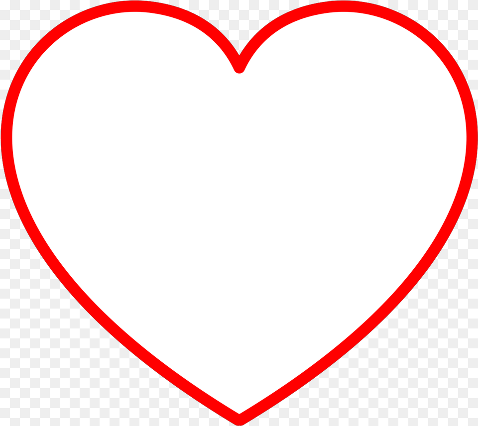 Red Heart Outline Clip Art Free Big Red Heart Outline Png Image
