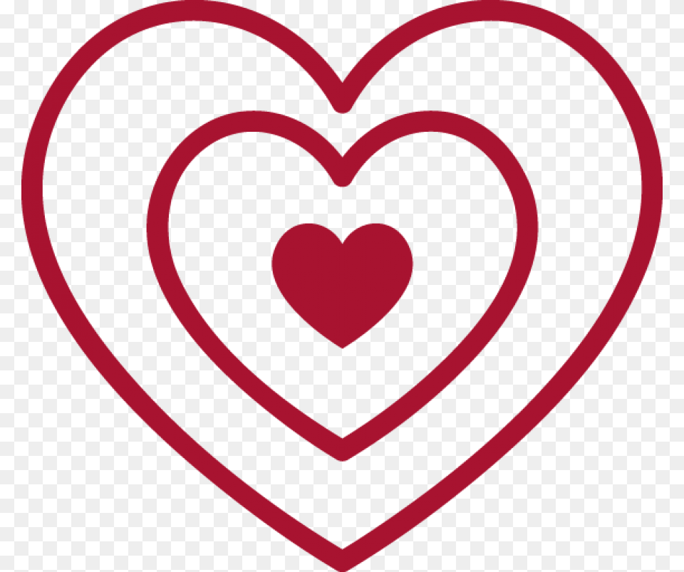 Red Heart Outline Image Heart Outline Free Png Download