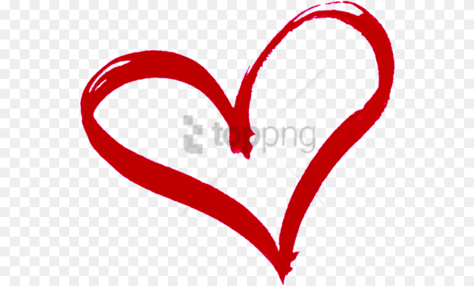 Red Heart Outline Transparent Background Red Hearts, Bow, Clothing, Underwear, Weapon Free Png Download