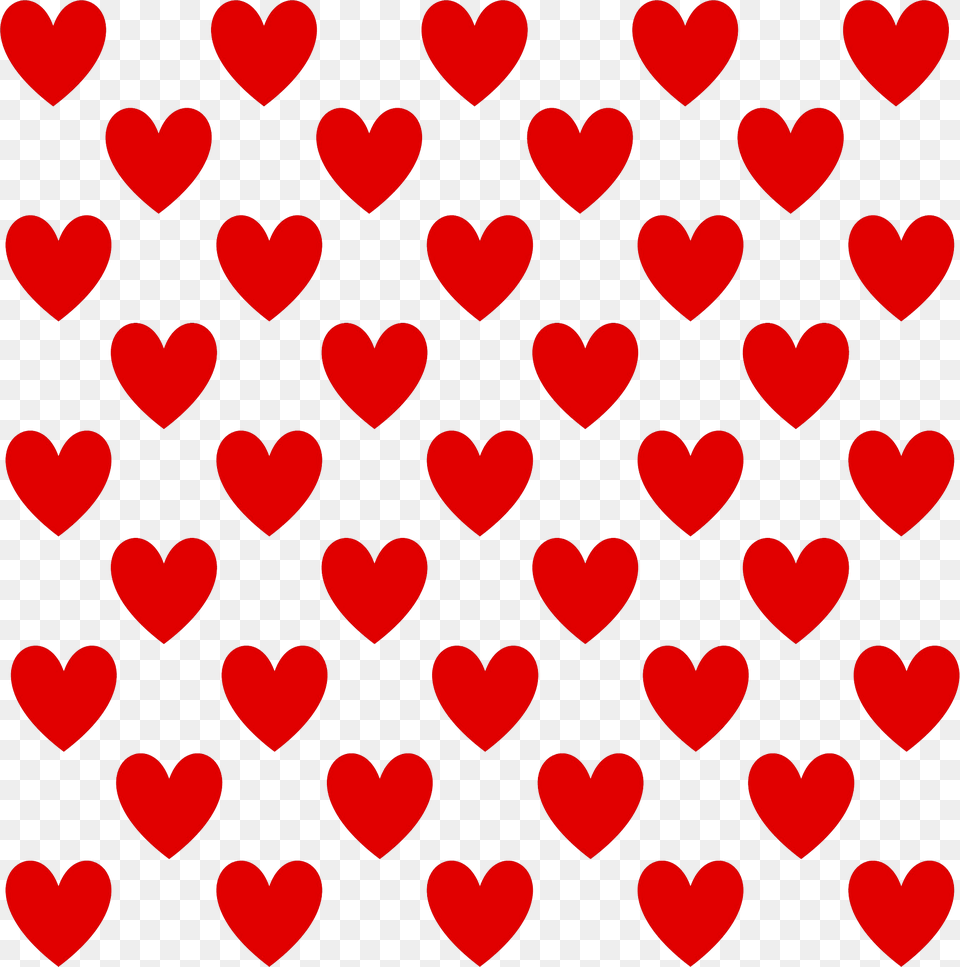 Red Heart Pattern Clipart Free Transparent Png
