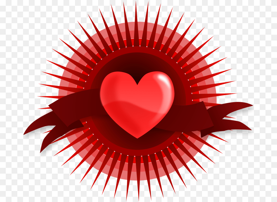 Red Heart Pictures Download Clip Art Corazon Espinado Dibujo, Symbol, Chandelier, Lamp Png