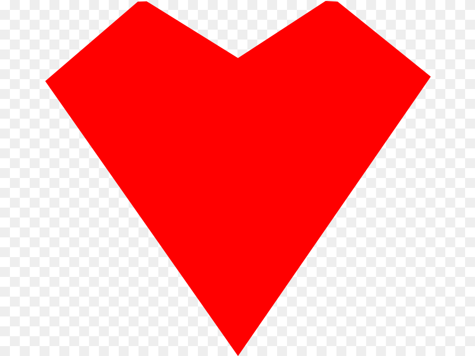 Red Heart Straight Lines Clip Art Free Png Download