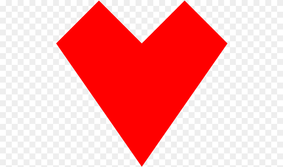 Red Heart Straight Lines Heart Png Image