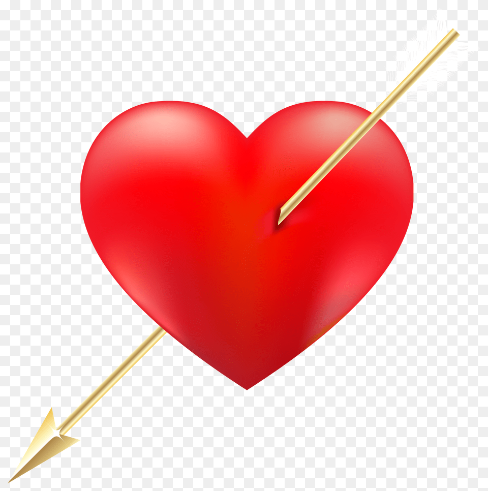 Red Heart With Arrow Clipart Free Png Download