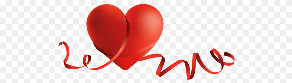 Red Heart With Bow Clipart Decoupage Hearts, Balloon Png Image