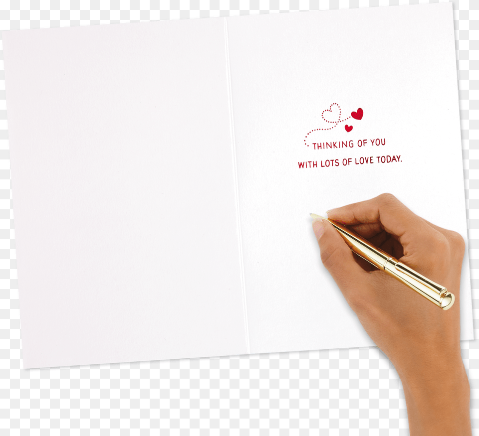 Red Heart With Cute Banner Valentine39s Day Document, White Board, Text, Pen Free Png Download