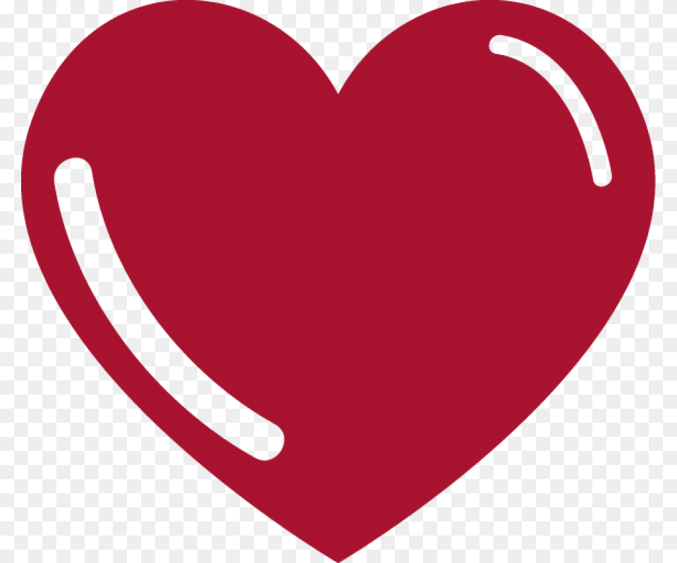Red Heart With Reflexion Heart Png Image
