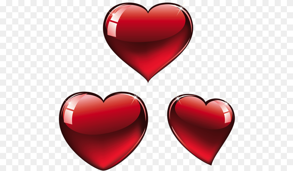 Red Hearts Clipart Tres Corazones, Heart Free Transparent Png