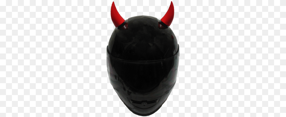 Red Helmet Devil Horns Larger Image Superbike Helmet With Horns, Crash Helmet, Sphere Free Png Download