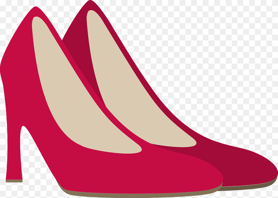 Red High Heeled Shoes Clipart, Clothing, Footwear, High Heel, Shoe Png