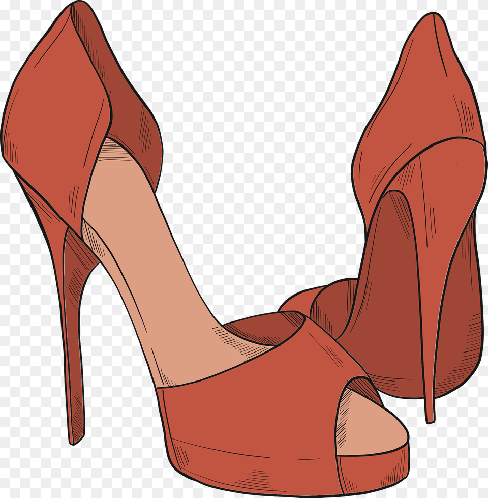 Red High Heels Clipart, Clothing, Footwear, High Heel, Shoe Png