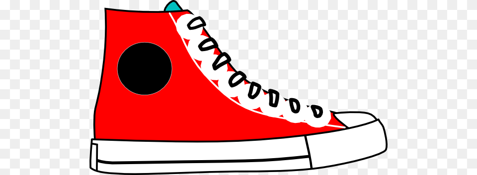 Red Hightop Clip Art, Clothing, Footwear, Shoe, Sneaker Free Transparent Png