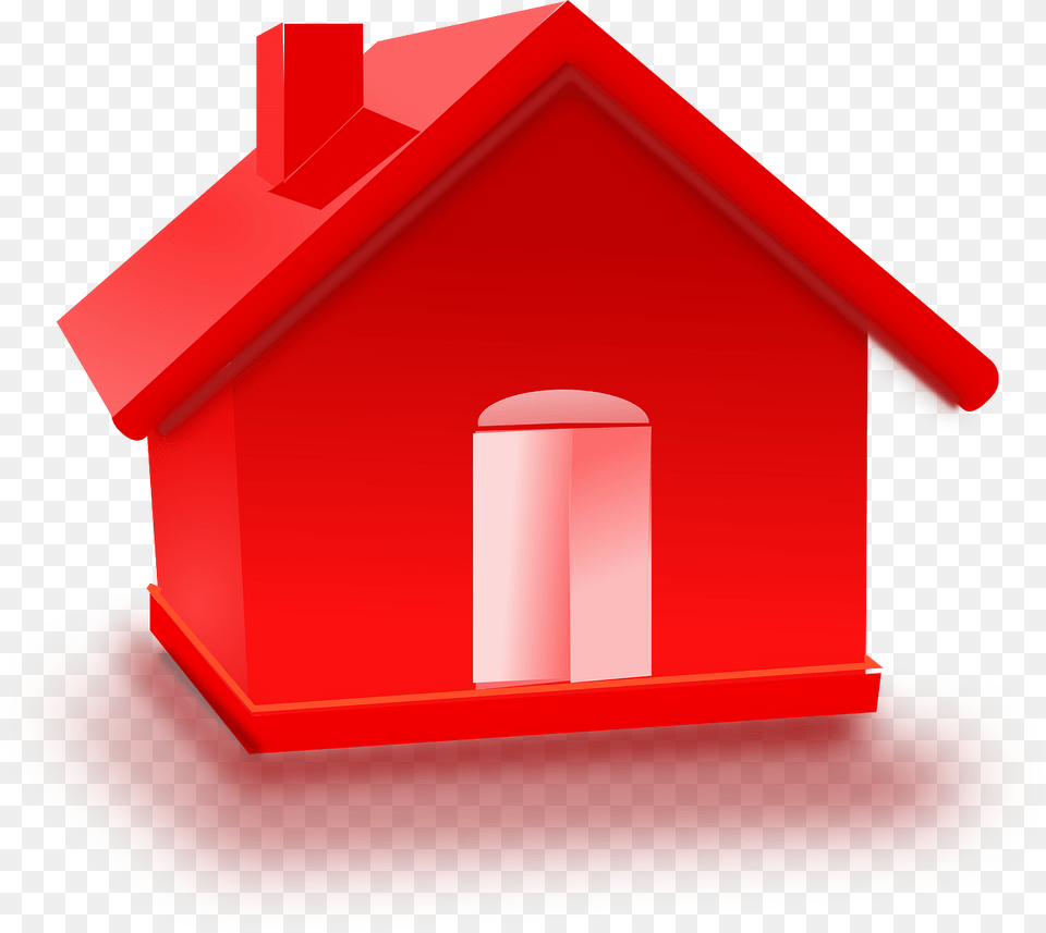 Red Home, Mailbox Free Png Download