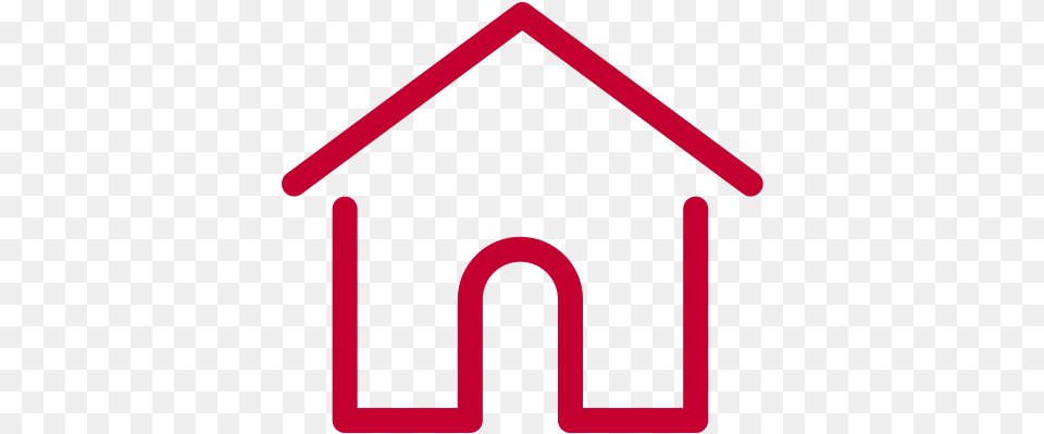 Red Home Line Icon2svg U0026 Svg Vector File Casinha Vermelha Contorno, Dog House Free Png