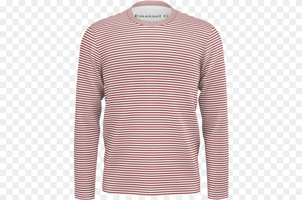Red Horizontal Stripes Long Sleeve Long Sleeved T Shirt, Clothing, Long Sleeve, Sweater, Knitwear Png Image