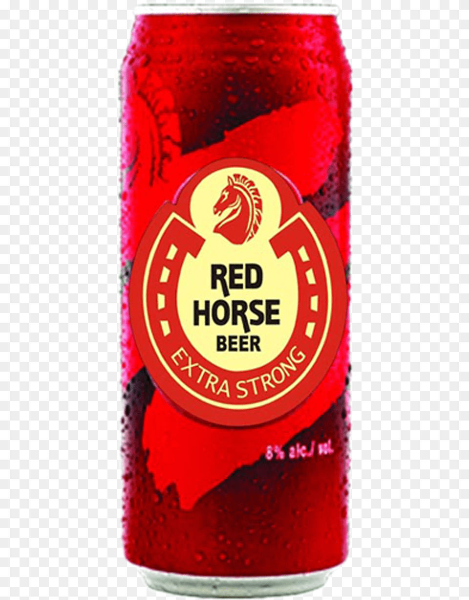 Red Horse Can Red Horse Beer, Tin, Alcohol, Beverage, Soda Png Image