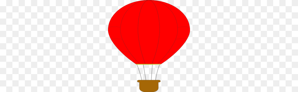 Red Hot Air Balloon Clip Art, Aircraft, Hot Air Balloon, Transportation, Vehicle Free Png Download