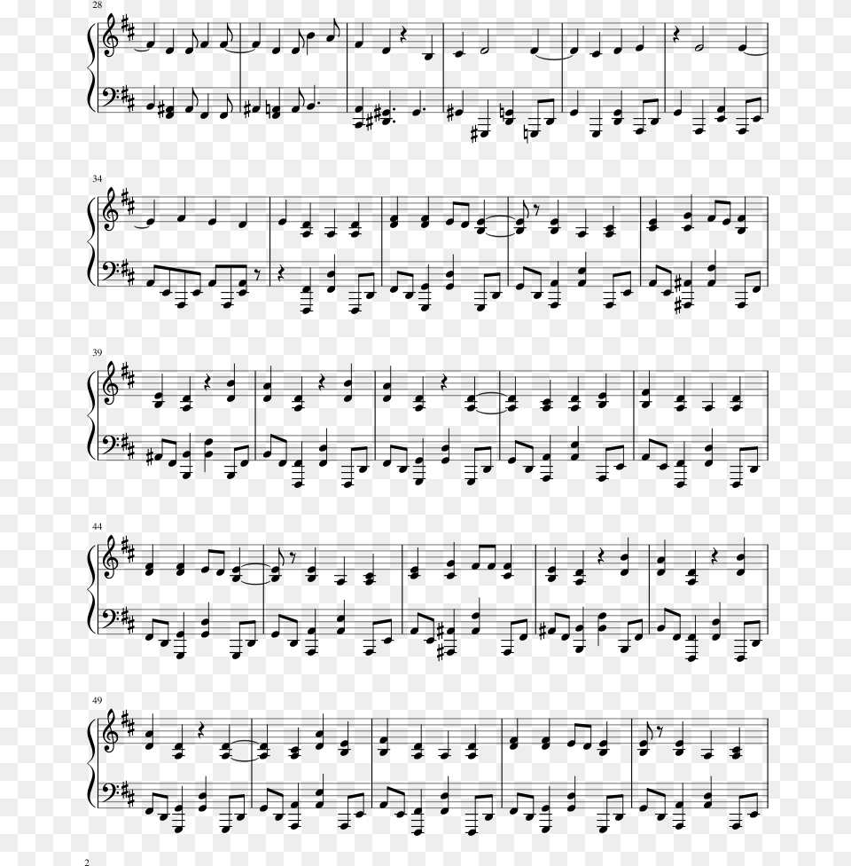Red Hot Chili Peppers Snow Drum Sheet Music, Gray Free Png Download