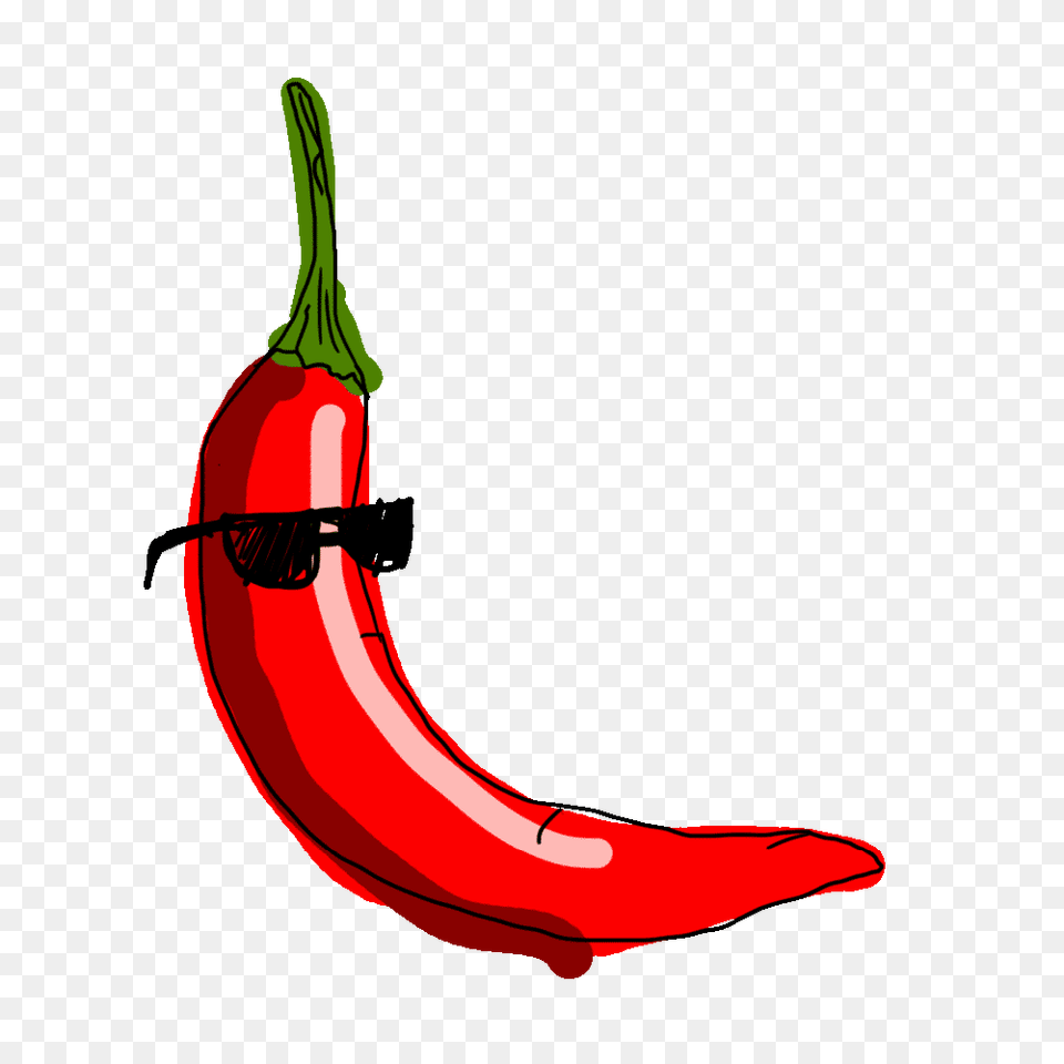 Red Hot Drawing, Food, Produce, Pepper, Plant Free Transparent Png