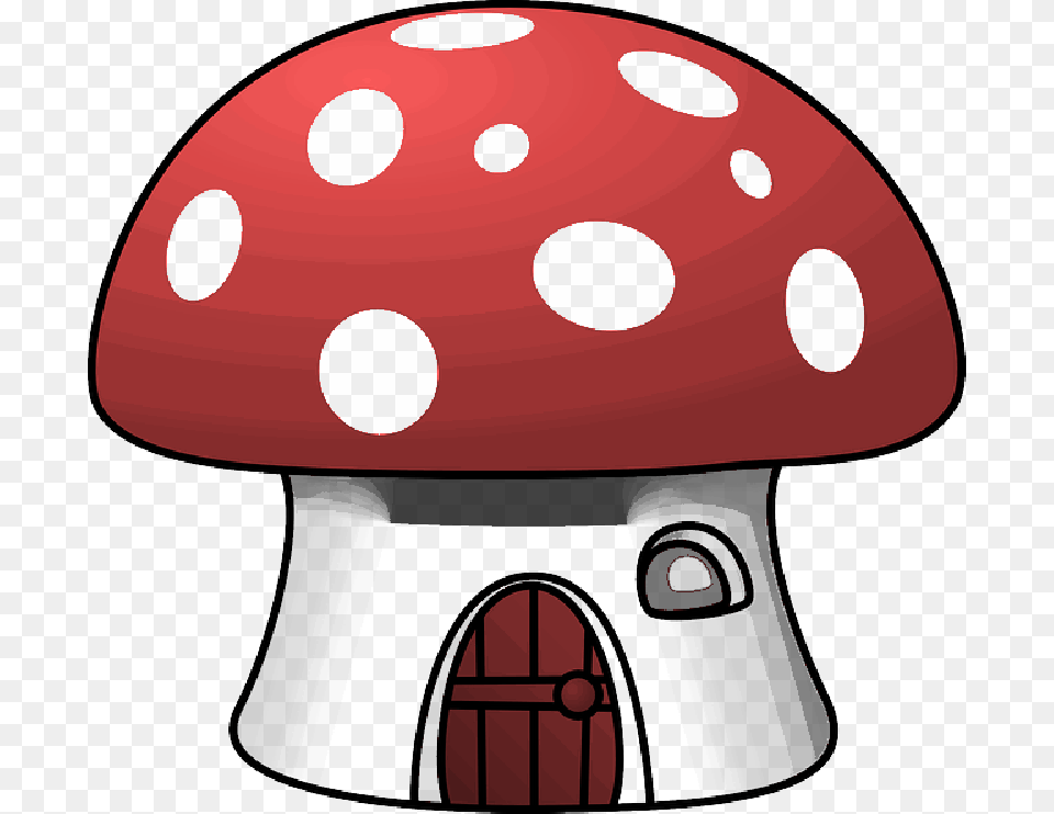Red House Home Food Outline Drawing Mushroom Cartoon Mushroom House, Appliance, Blow Dryer, Device, Electrical Device Png