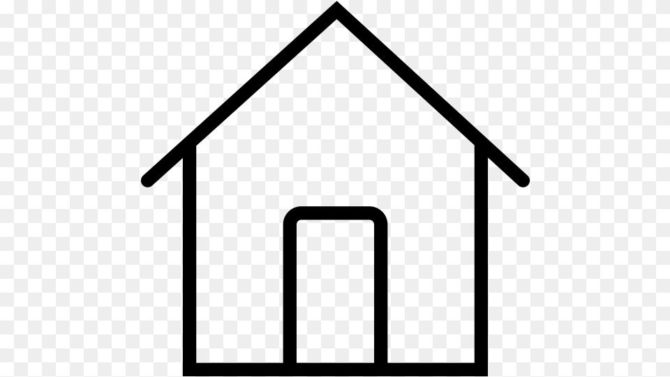 Red House Icon, Gray Free Png Download
