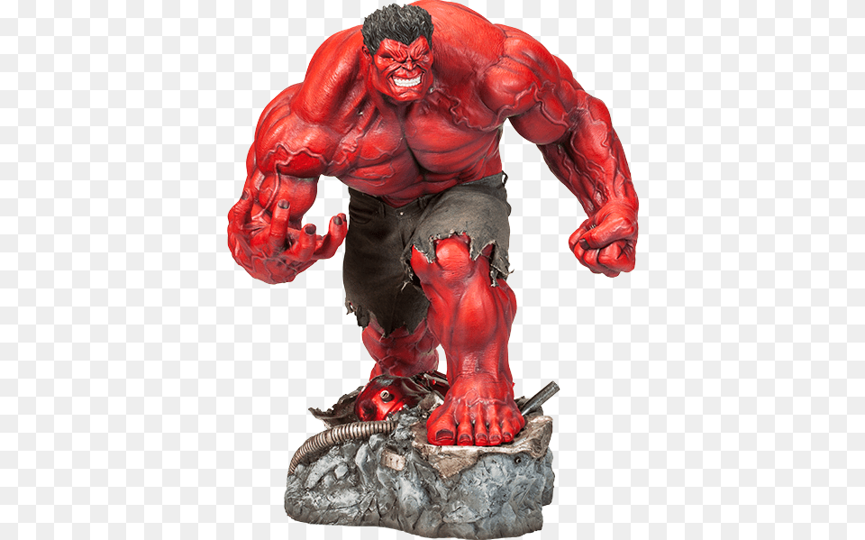 Red Hulk Gray Hulk Marvel Premium Format Figure, Figurine, Adult, Male, Man Png Image