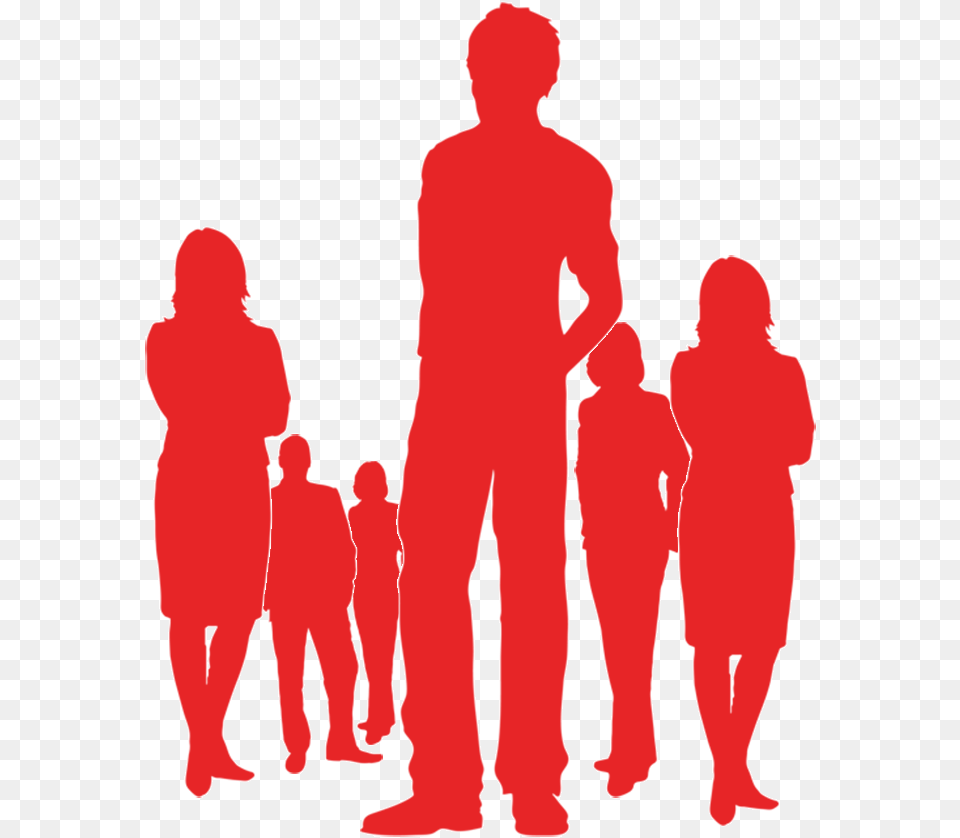 Red Human Silhouette, Adult, Male, Man, Person Png Image
