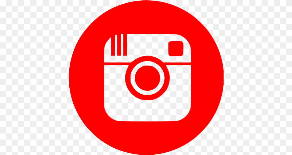 Red Instagram 4 Icon Free Red Social Icons Circle Youtube Icon, Photography, Electronics, Camera, Disk Png
