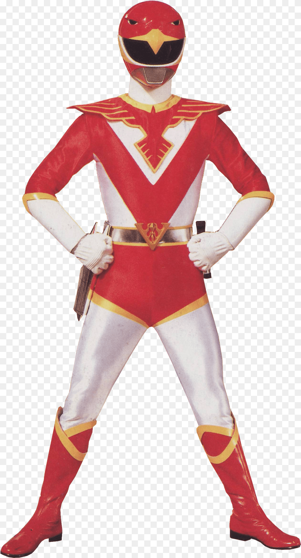 Red Is Always A Hero With A Burning Sence Of Justice Chjin Sentai Jetman Red, Person, Clothing, Costume, Adult Png