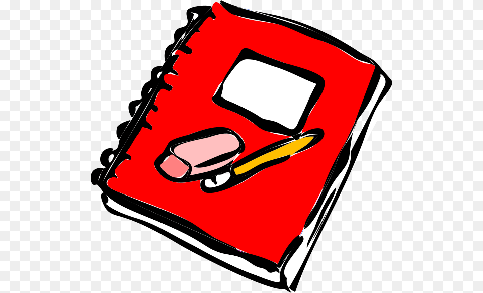 Red Journal With Pencil Clip Art, Diary, Person Free Png